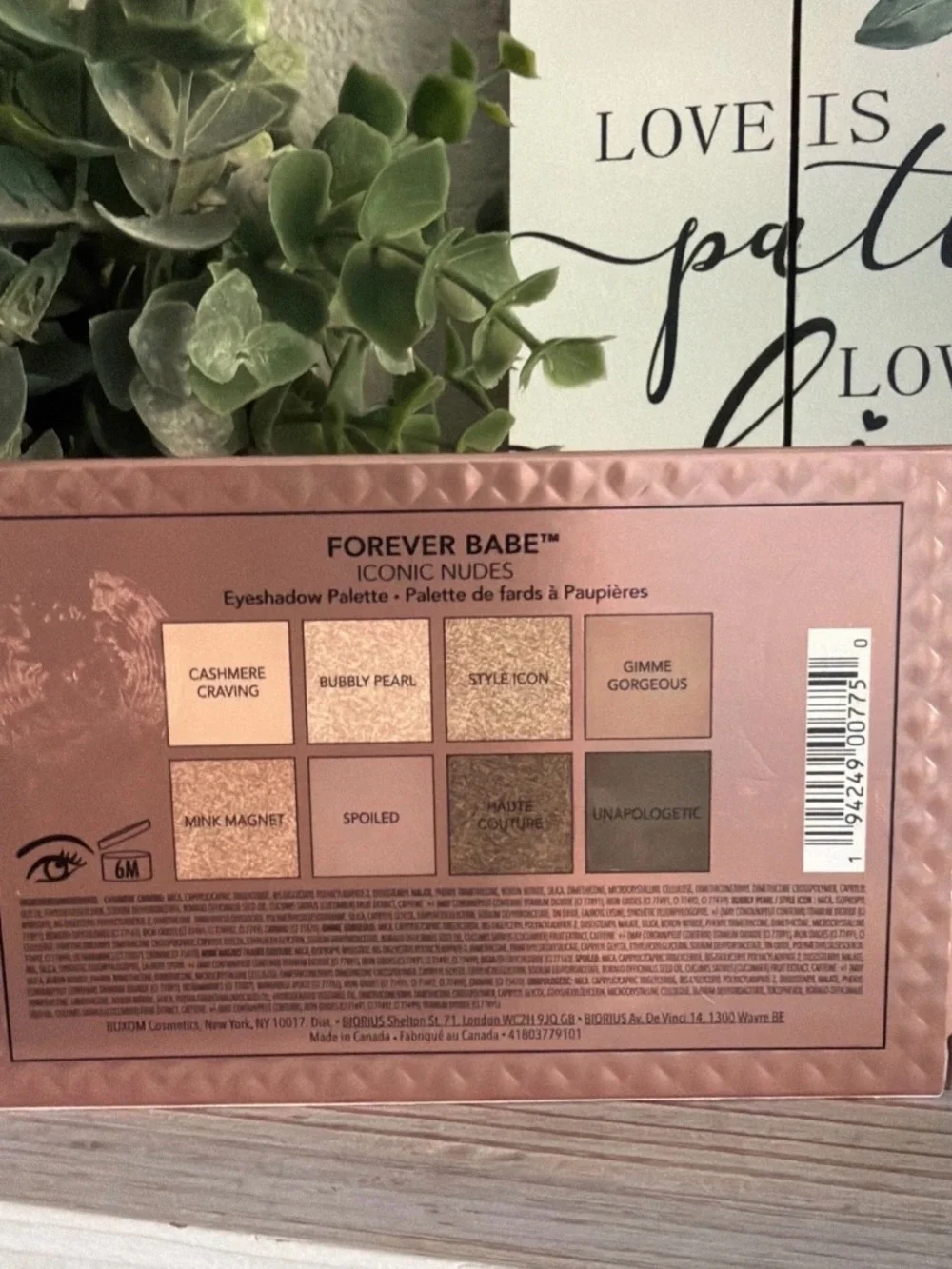 BUXOM Forever Babe Iconic Nudes Eyeshadow Palette - 8 Colors Neutral NIB